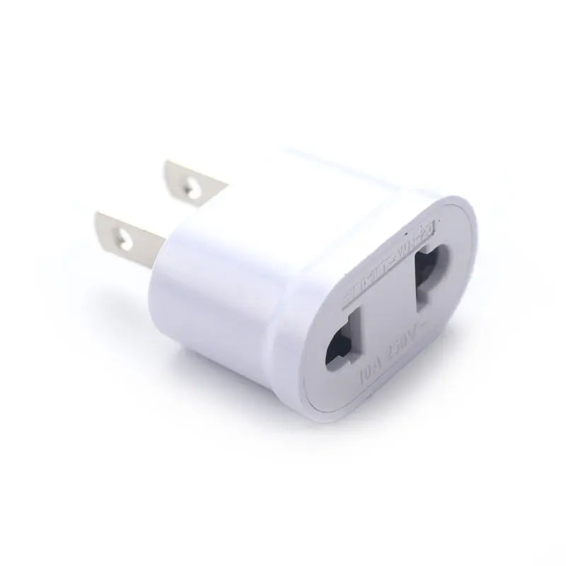 US to EU Travel Plug Adapter – 2-Pin Power Converter WN-20