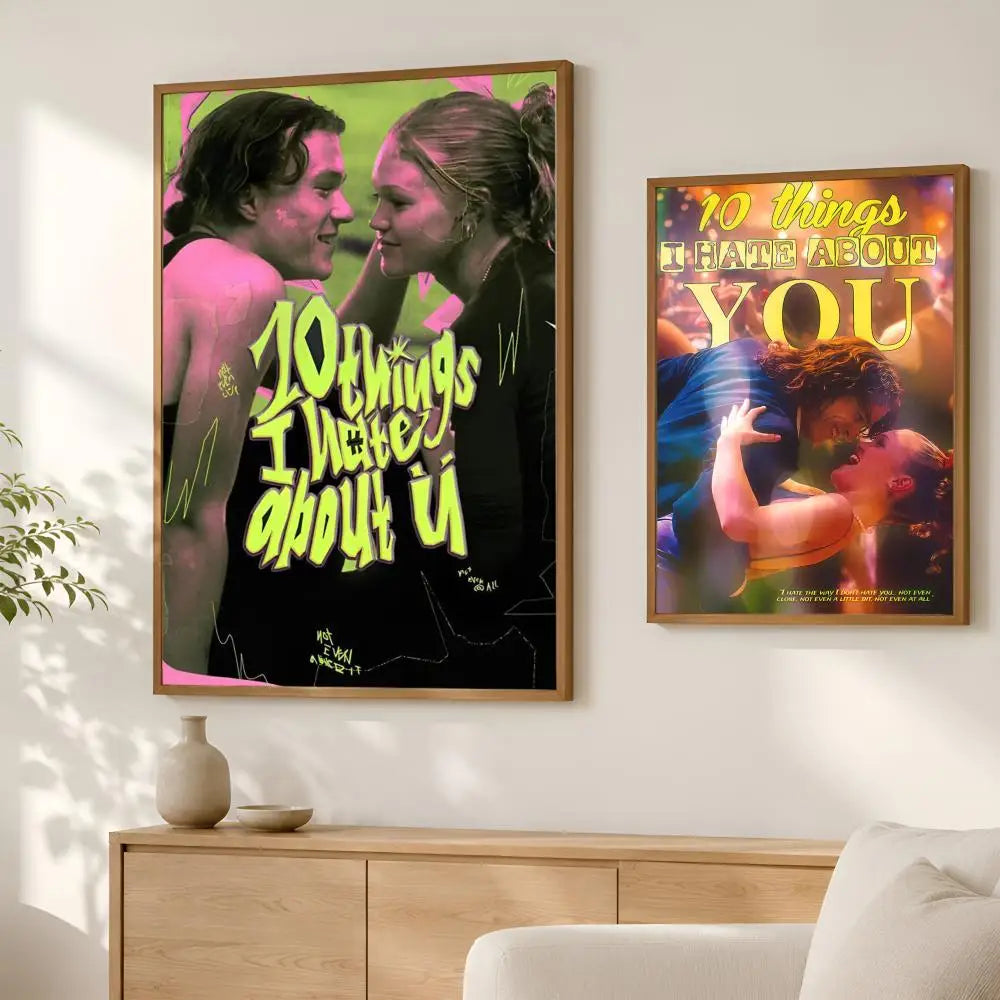 10 Things I Hate About You Poster – HD PVC Self-Stick Wall Art