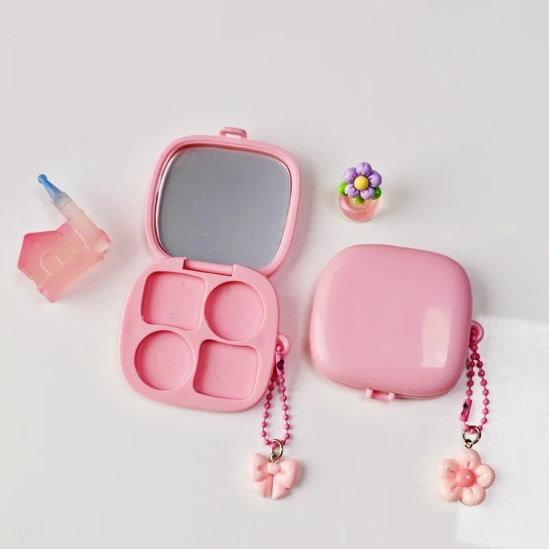 4-Grid Empty DIY Eyeshadow Palette Case | Refillable Makeup Box