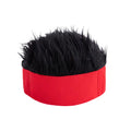 Black Knit Beanie Wig Hat – Unisex Costume Accessory