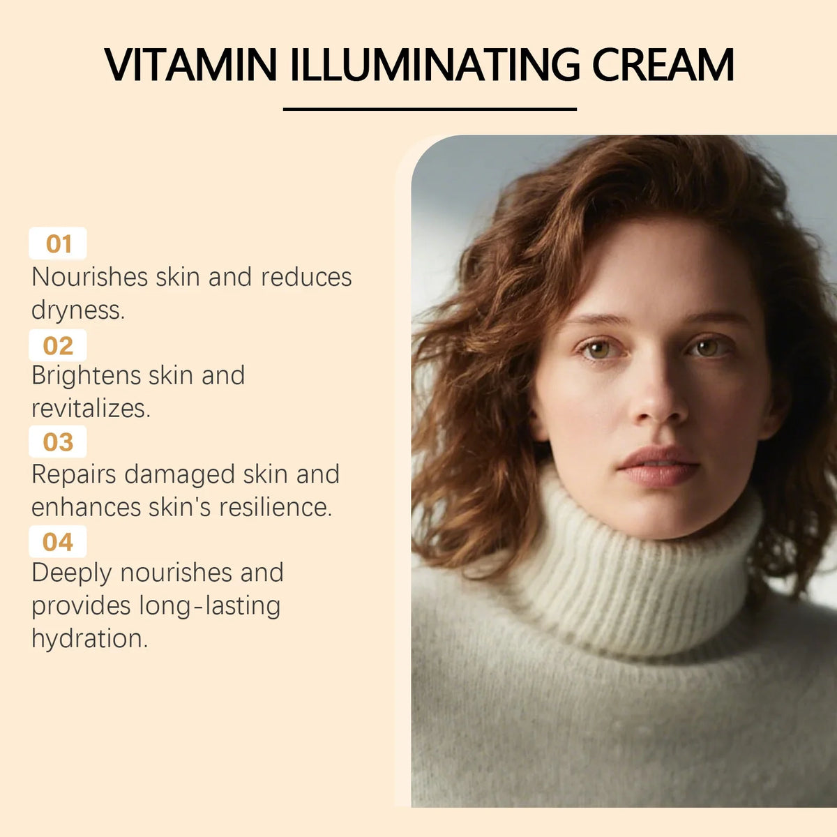 Vitamin Brightening Cream Hydrating Firming Glowing Smoothing