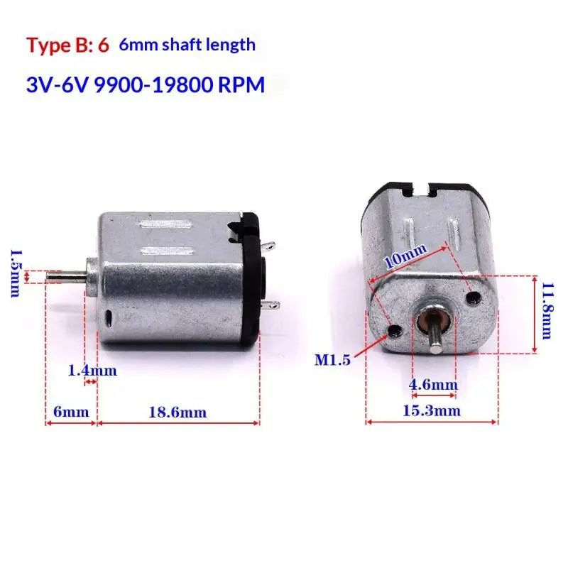 1 FF-030 Mini Mute 030 Motor DIY Hobby Toy Lock Car AV Device DC 3 7