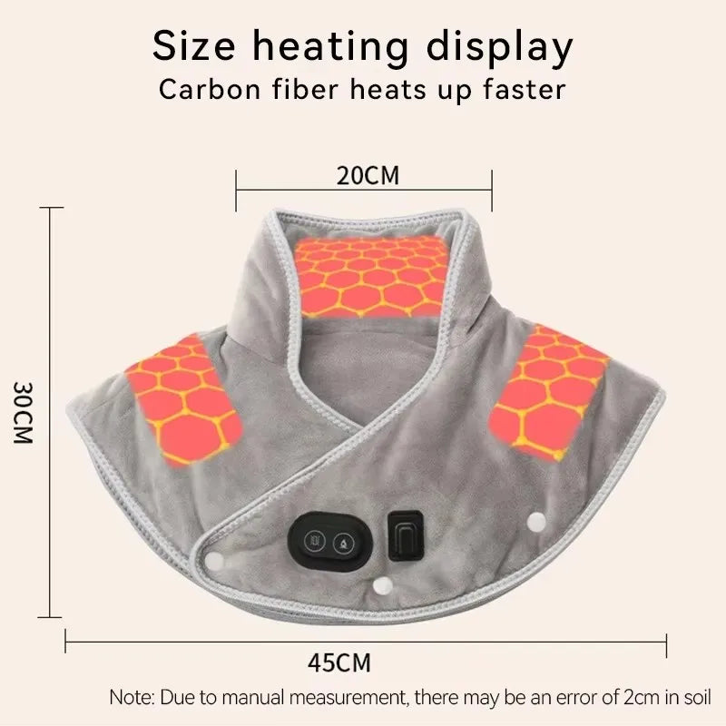 Electric Heating Neck & Shoulder Wrap | 3-Level Thermal Massager