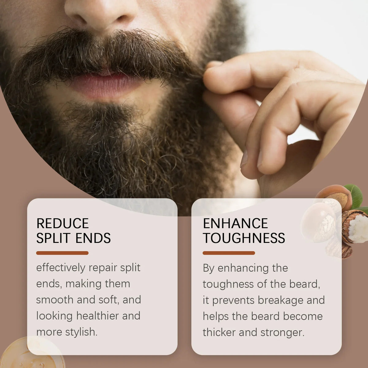 East Moon Coconut Oil Beard Balm – Moisturizing Wax & Softener