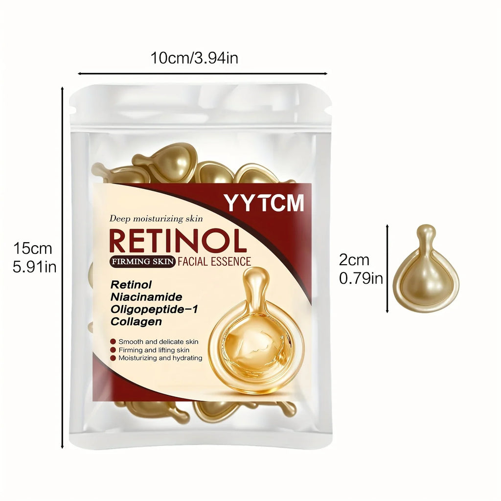 Retinol Face Serum Capsules – Collagen & Niacinamide | 30pk