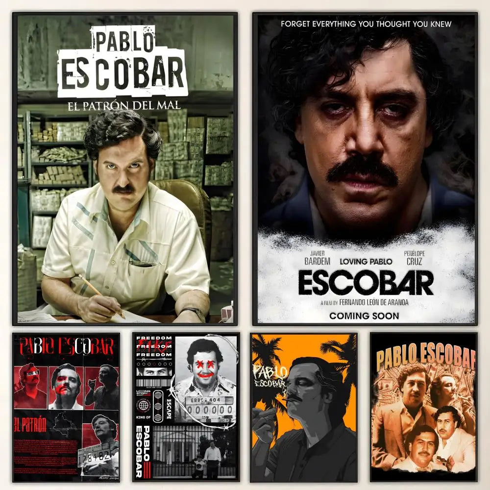 Pablo Escobar HD Wall Poster – Waterproof Sticky Wall Art