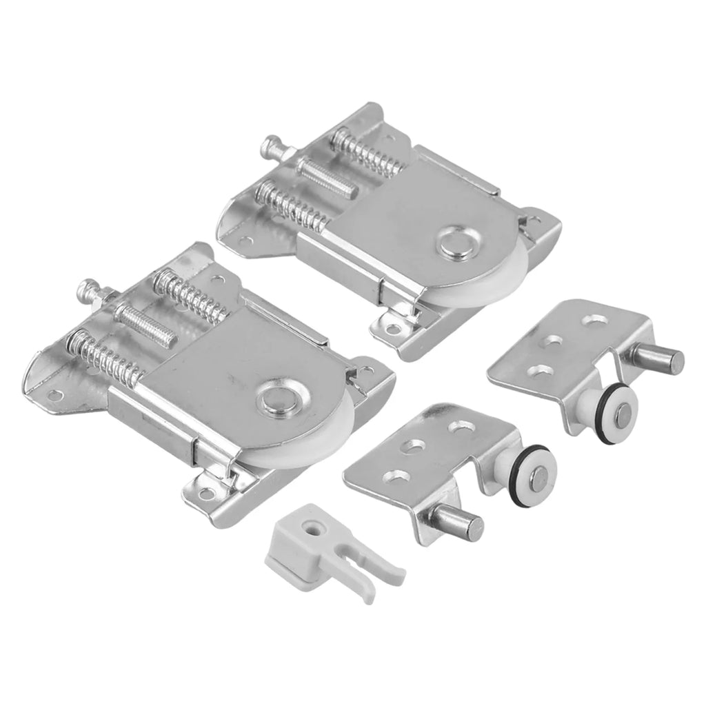 Double Spring Sliding Door Pulley | Steel & Nylon | Set of 2