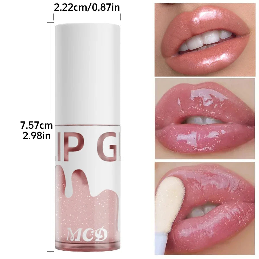 MCD Glitter Shimmer Lip Oil – Hydrating Plumping Glow Gloss