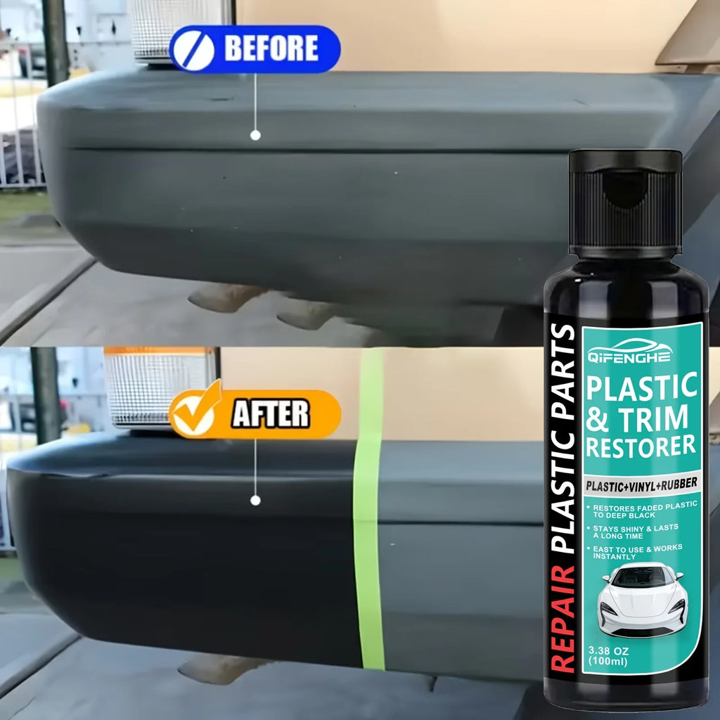QIFENGHE Black Trim & Plastic Restorer for Cars – 100ml