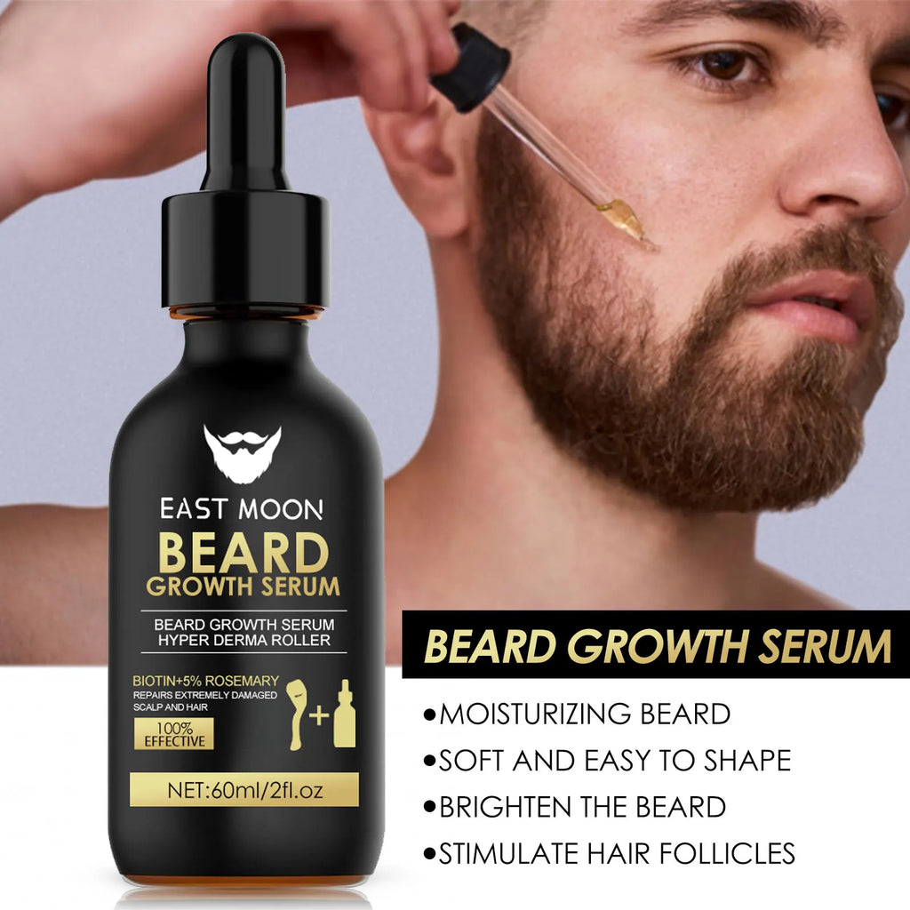 Men's Beard Care Essence Set – Nourishing 60ml Beard Oil