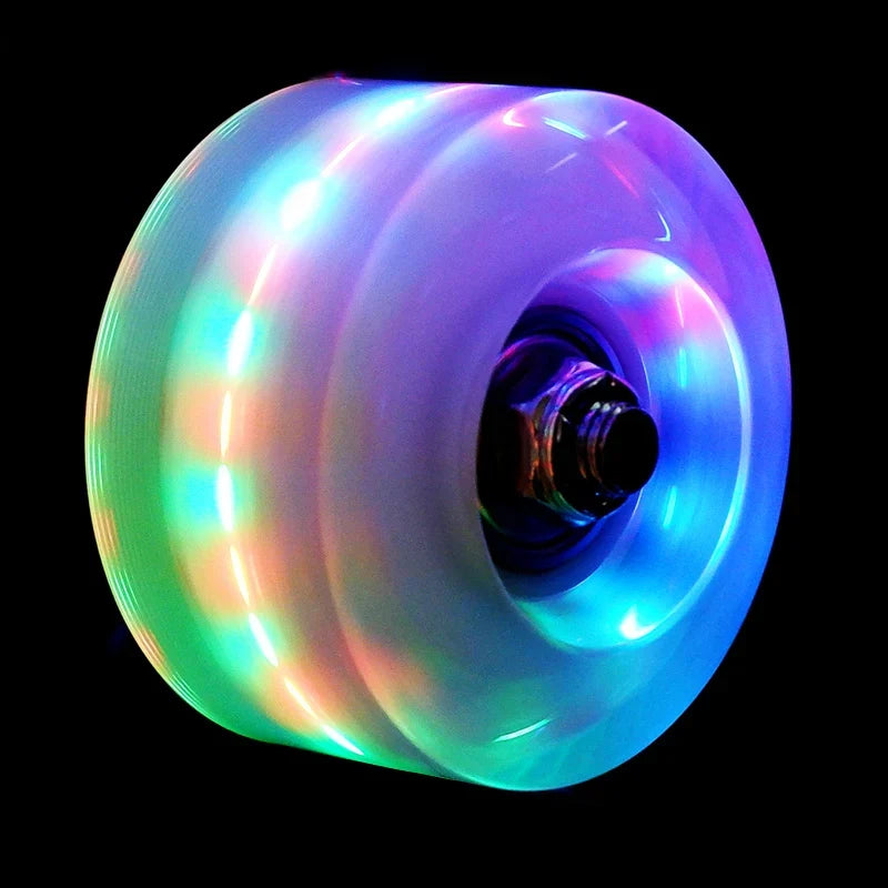4-Pack LED Luminous Roller Skate Wheels 58mm 82A | Fast Roll
