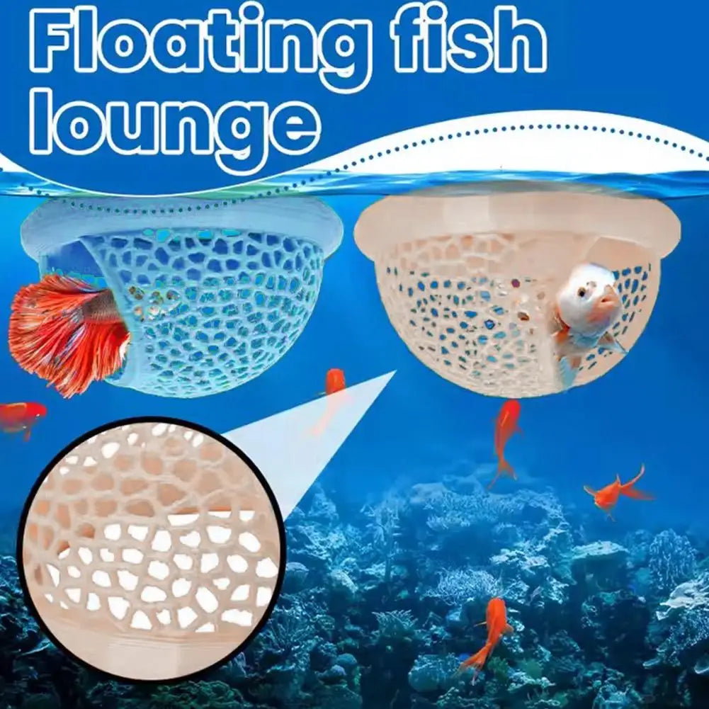 Floating Betta Fish Hideout Cave – Aquarium Rest & Shelter