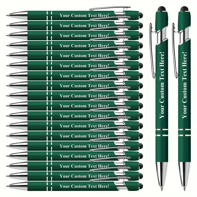 20pc Personalized Ballpoint Pen Gift Set with Stylus Tip