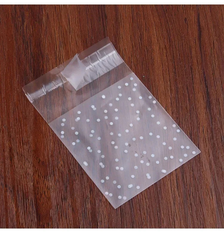 100pcs Christmas Self-Adhesive Candy Treat Bags – Party Packaging