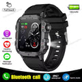 Military Outdoor Smart Watch Men S GPS Tracking Flashlight Bluetooth