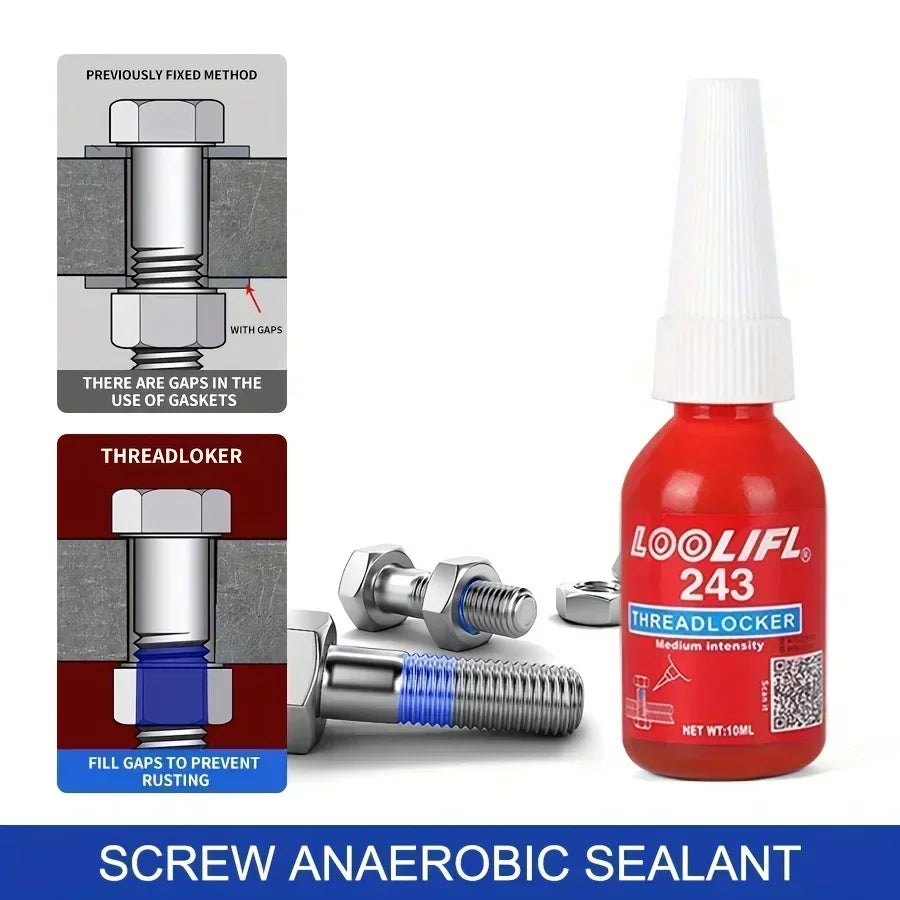 Adhesive 243 Anaerobic Screw Glue Strong Anti-slip Fastening Thread