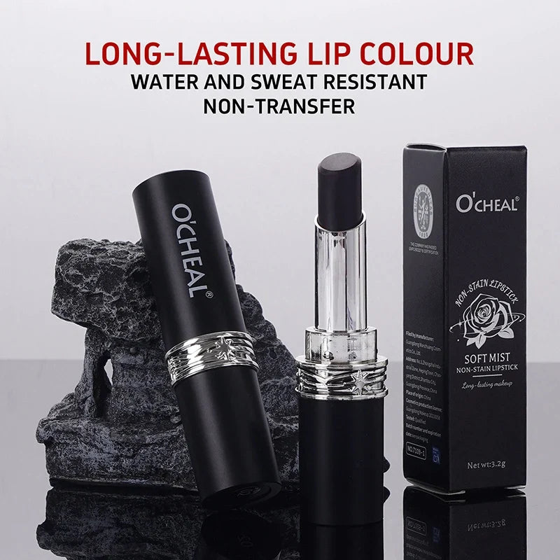 O'CHEAL Soft Mist Matte Lipstick – Waterproof, Long-Lasting