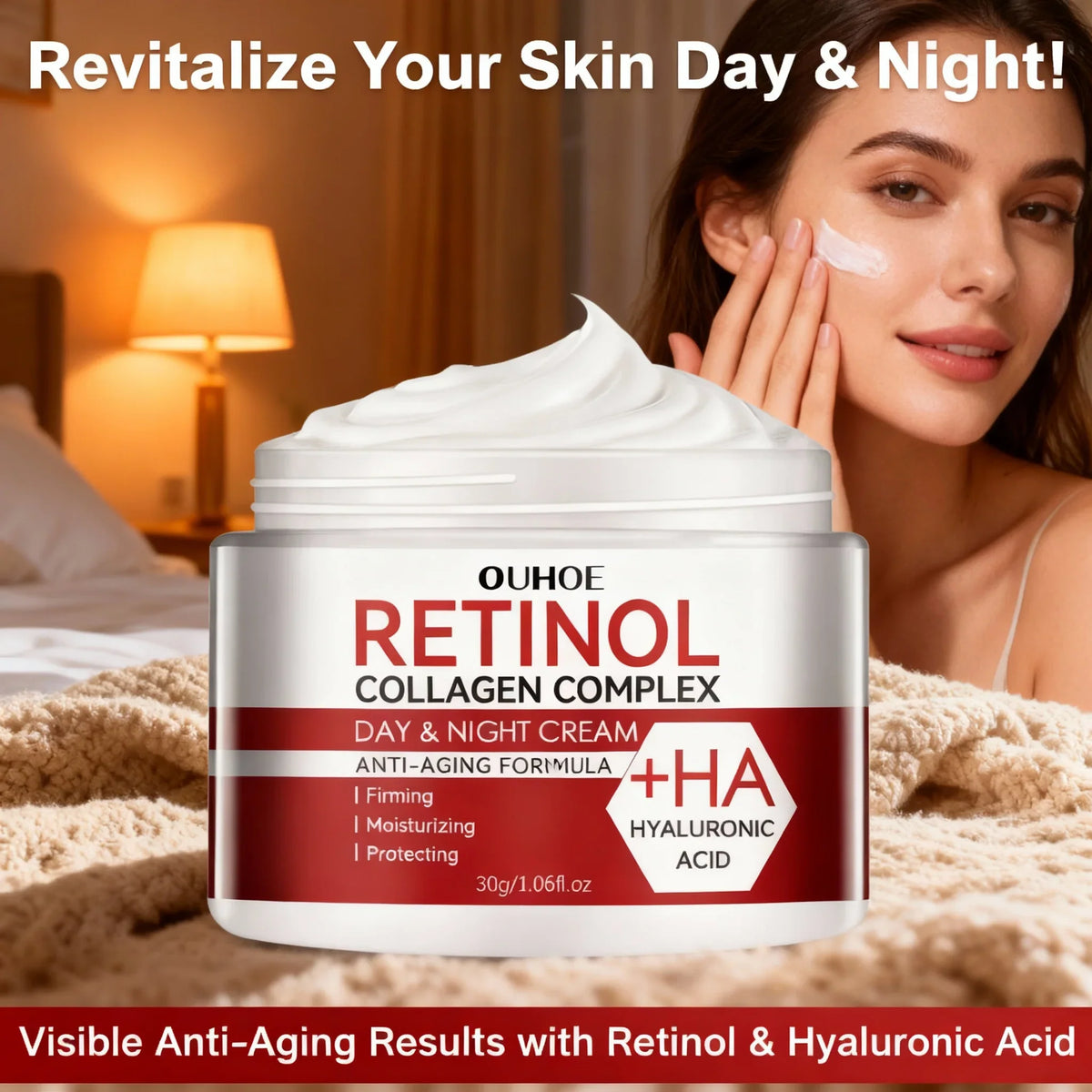 Retinol Moisturizing Face Cream Firming Skin Nourishing Daily Facial