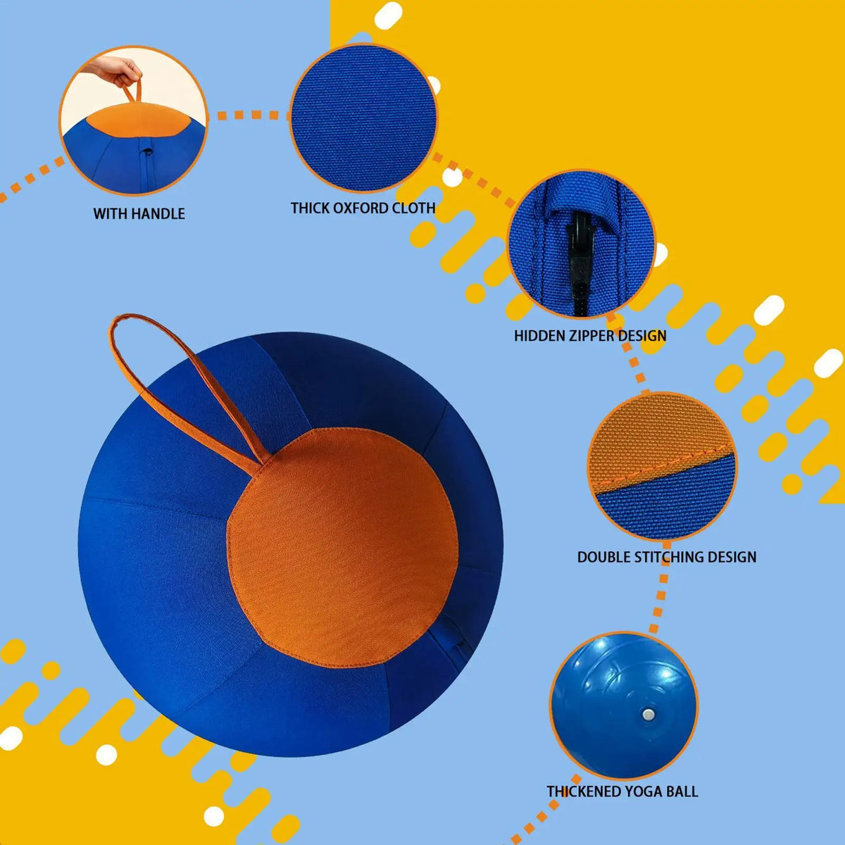 Large Dog Ball Interactive Moving Toys Pet Supplies Herding Toy Fetch