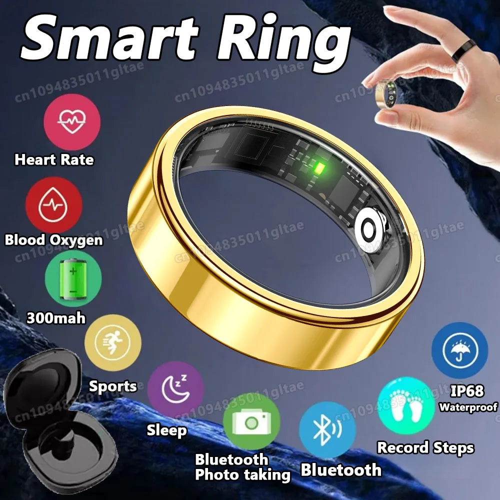 2026 Smart Ring Heart Rate Blood Pressure Sleep Monitoring Motion
