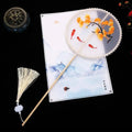 Fan Wholesale Semi-transparent Long Handle Tassel Dance Female