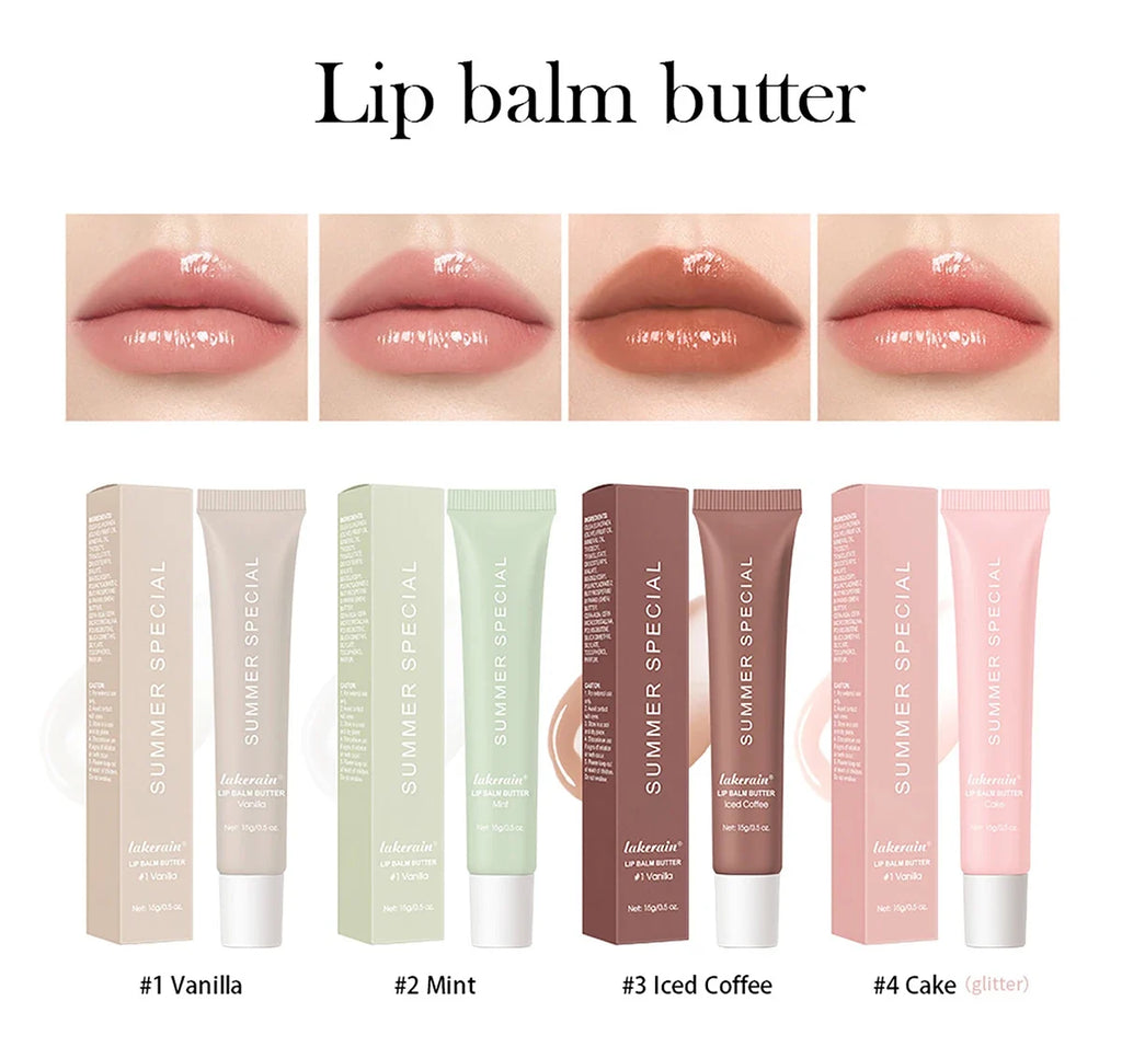 Moisturizing Lip Butter Balm – Hydrating Glossy Lip Oil Stick