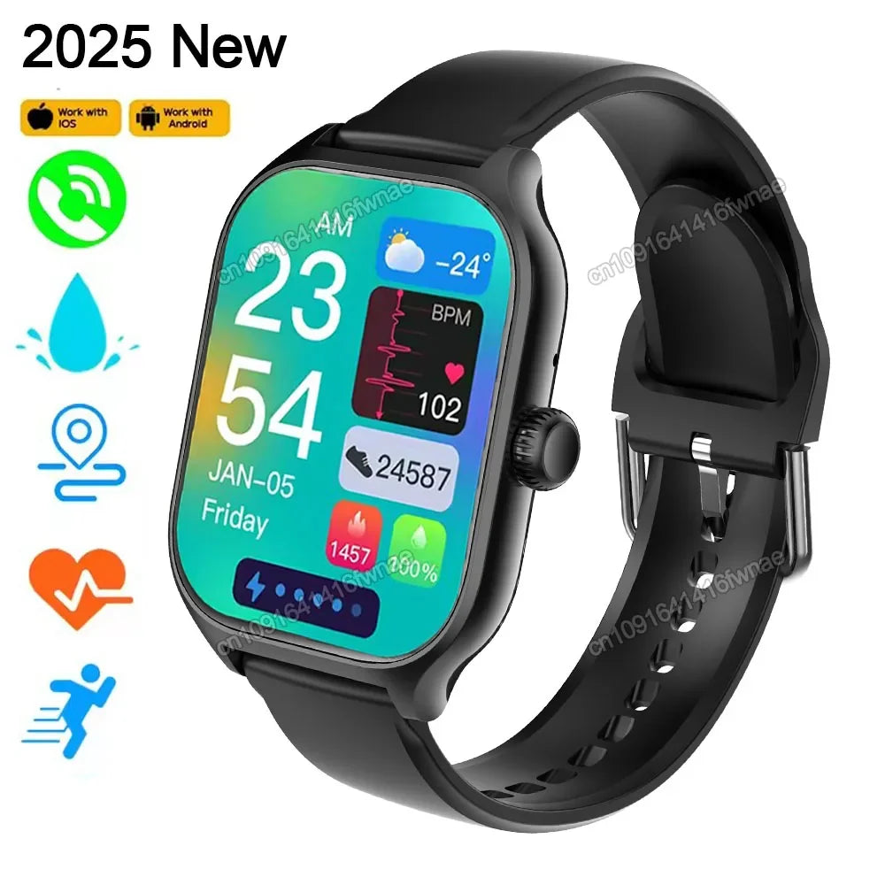 Outdoor Smart Watch Men Women 2 01'' HD Screen Heart Rate Bluetooth