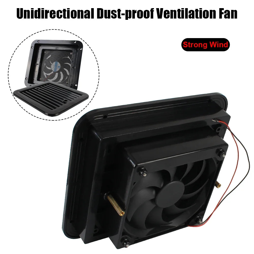 RV Fridge Vent Fan 12V – Silent Caravan Exhaust Ventilation