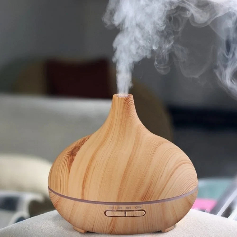 4-in-1 Humidifier Starry Projector Aromatherapy Diffuser & Flame Light