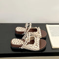 Women's Floral Butterfly-Knot Wedge Slippers | Summer Sandals