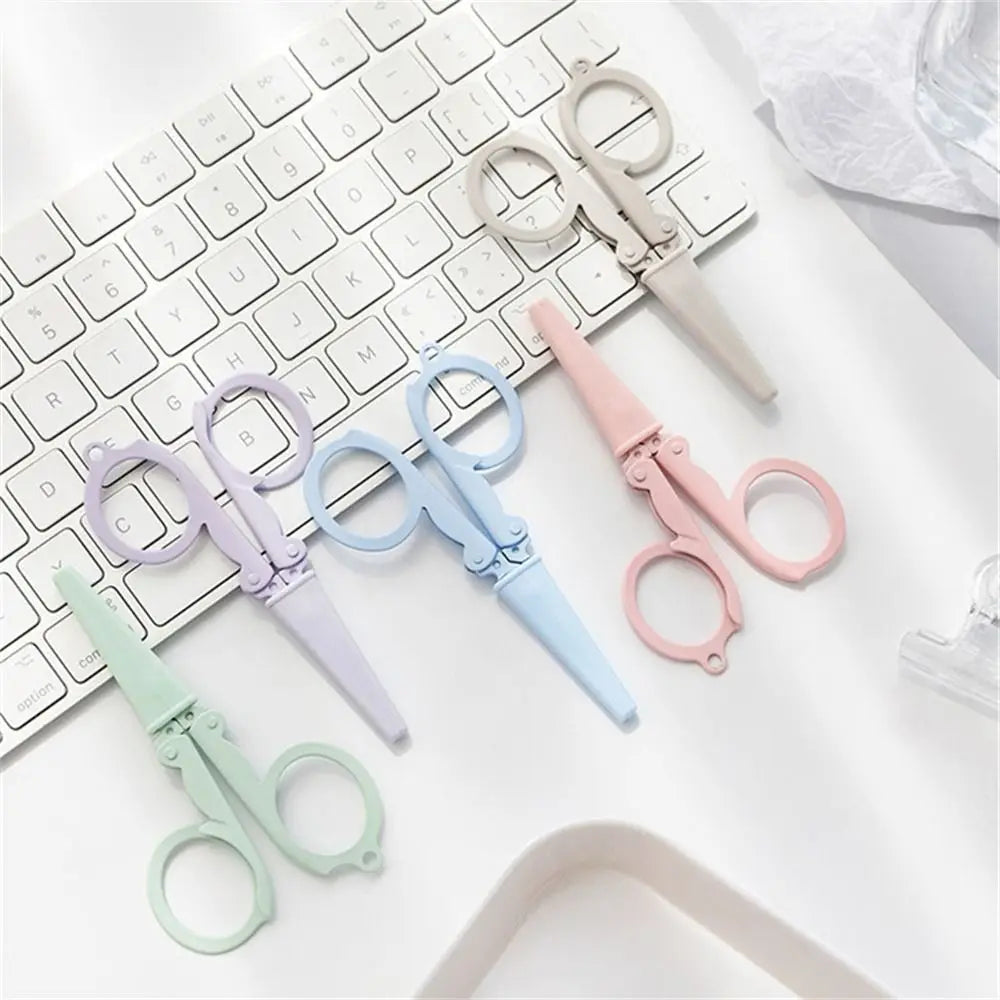 Morandi Folding Scissors – Stainless Steel Keychain Cutter