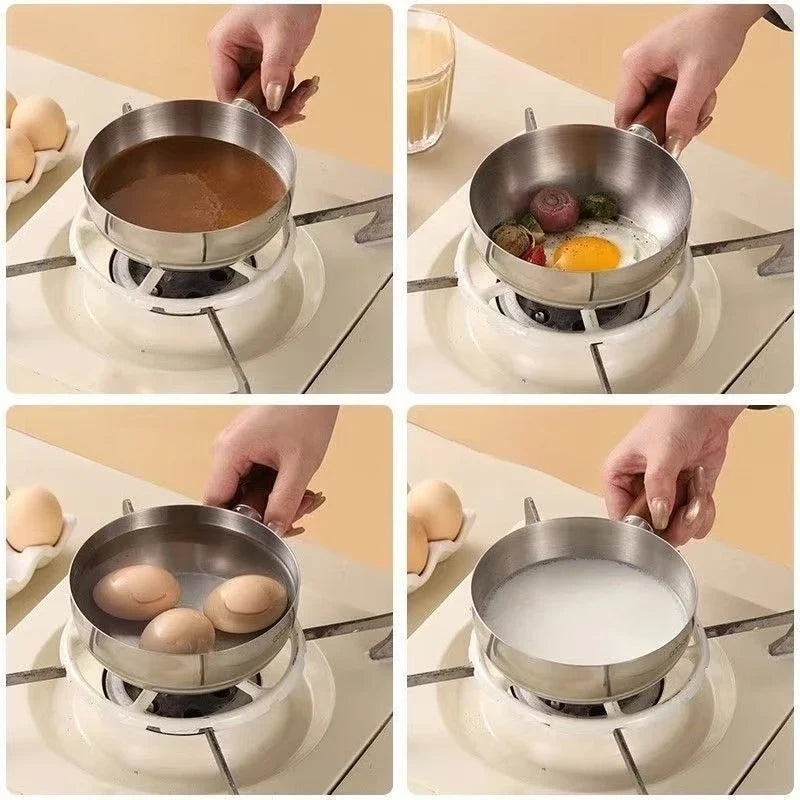 Stainless Steel Small Cooking Pot | Milk & Noodle Pot for One