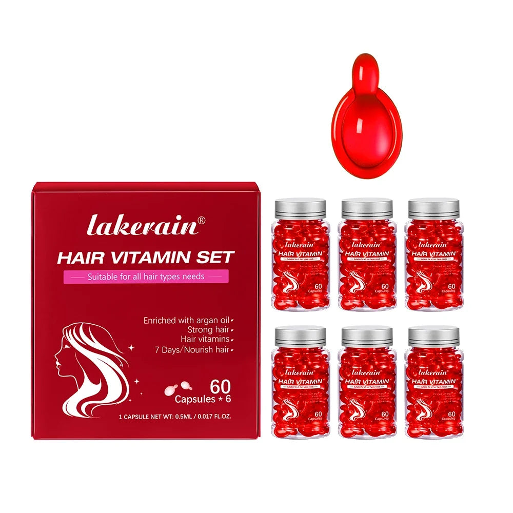 Argan Oil Hair Serum Capsules – Nourishing Keratin Treatment