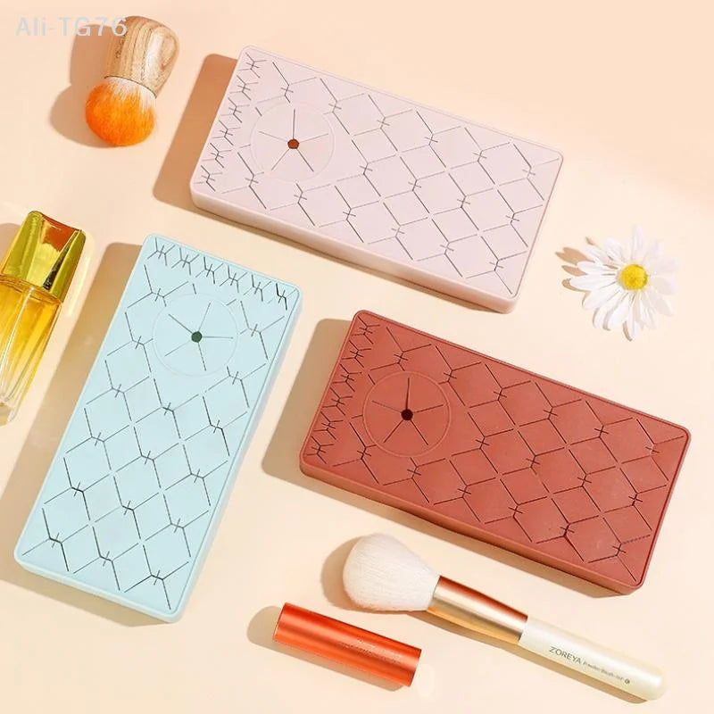 Silicone Lipstick & Makeup Organizer Desktop Storage Rack