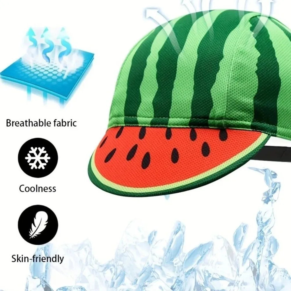 Watermelon Cycling Cap – Breathable Mesh Bike Helmet Liner