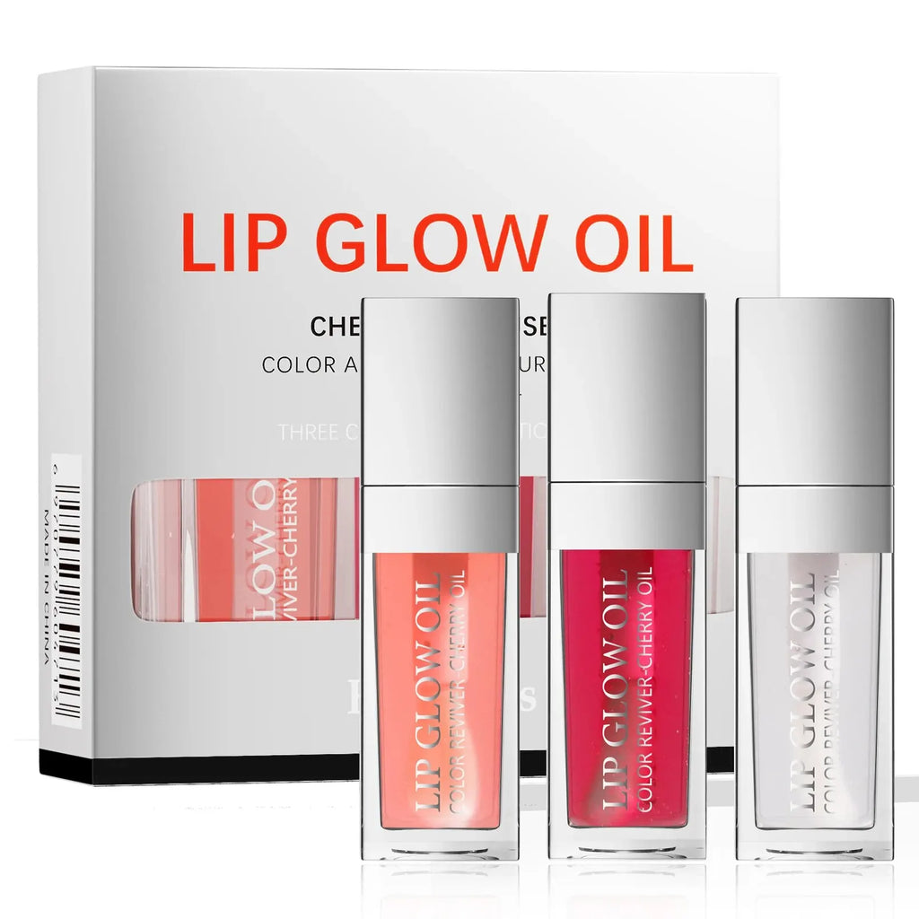 Hello Kiss Crystal Jelly Lip Oil Set – Tinted Plumping Gloss