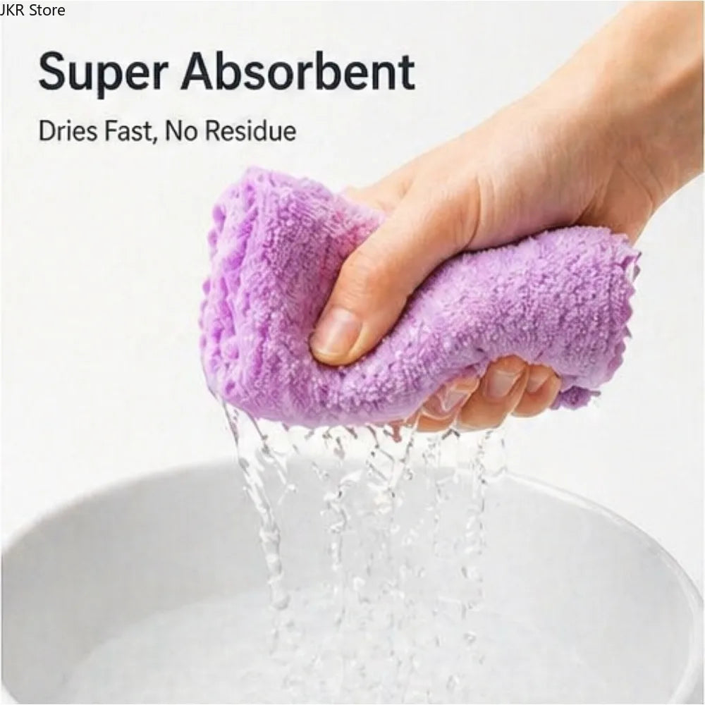 Microfiber Dish Cloths Lint-Free Reusable Kitchen Cleaning Towels