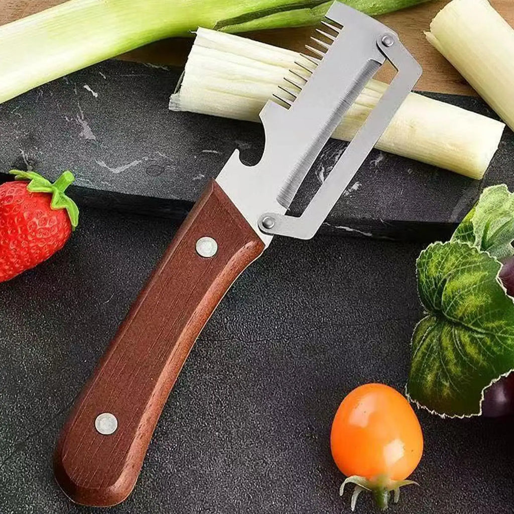 2-Pc Stainless Steel Vegetable Peeler Set with Grater & Bottle Opener