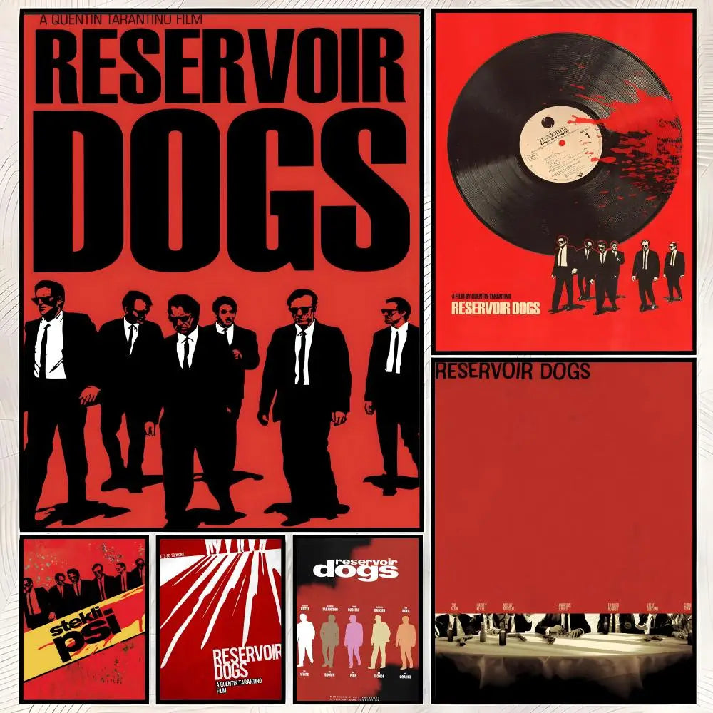 Reservoir Dogs HD PVC Wall Poster – Self-Stick Movie Decor