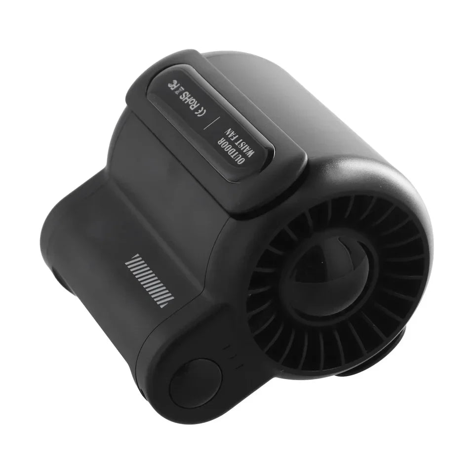 HOMEFISH Rechargeable Waist Fan – 4500mAh Personal Cooling Fan