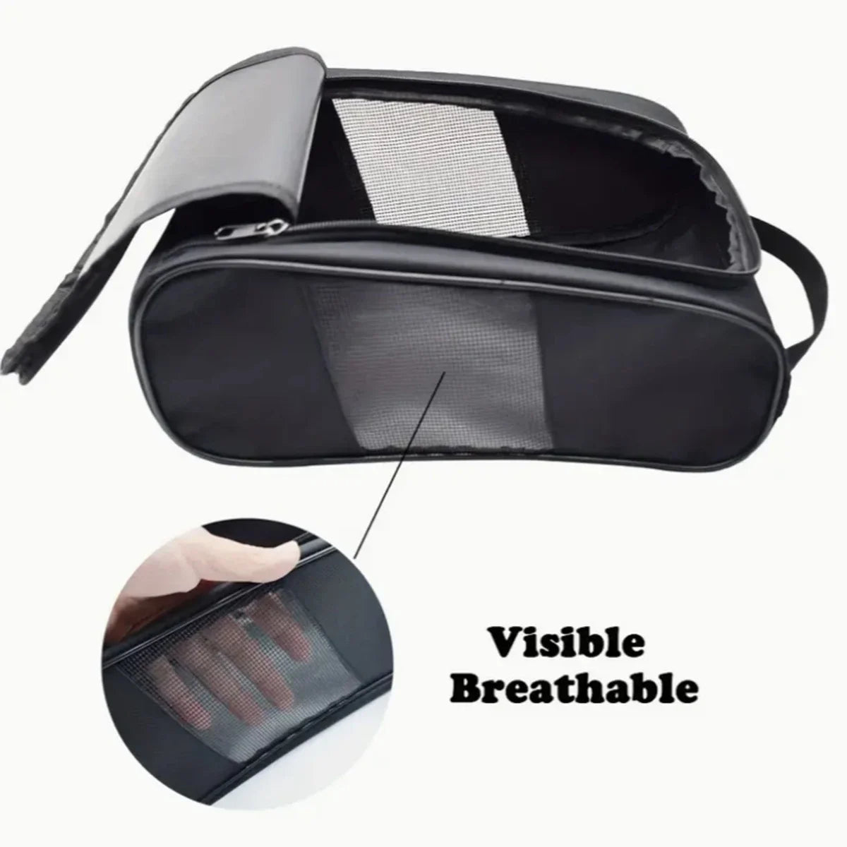 Portable Golf Shoe Bag – Breathable Oxford Cloth Carrier