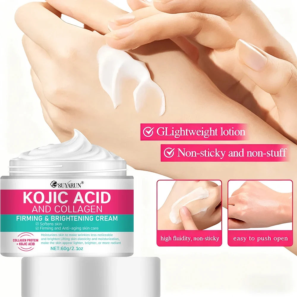 SUYARUN Kojic Acid & Collagen Face Cream – Brightening Moisturizer
