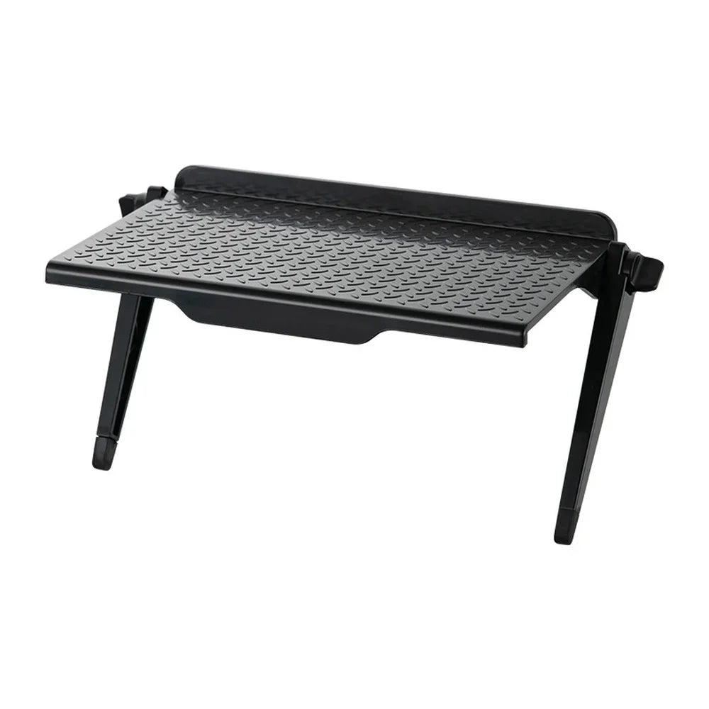 TV Monitor Top Shelf Organizer – Foldable 2-Tier Storage Rack