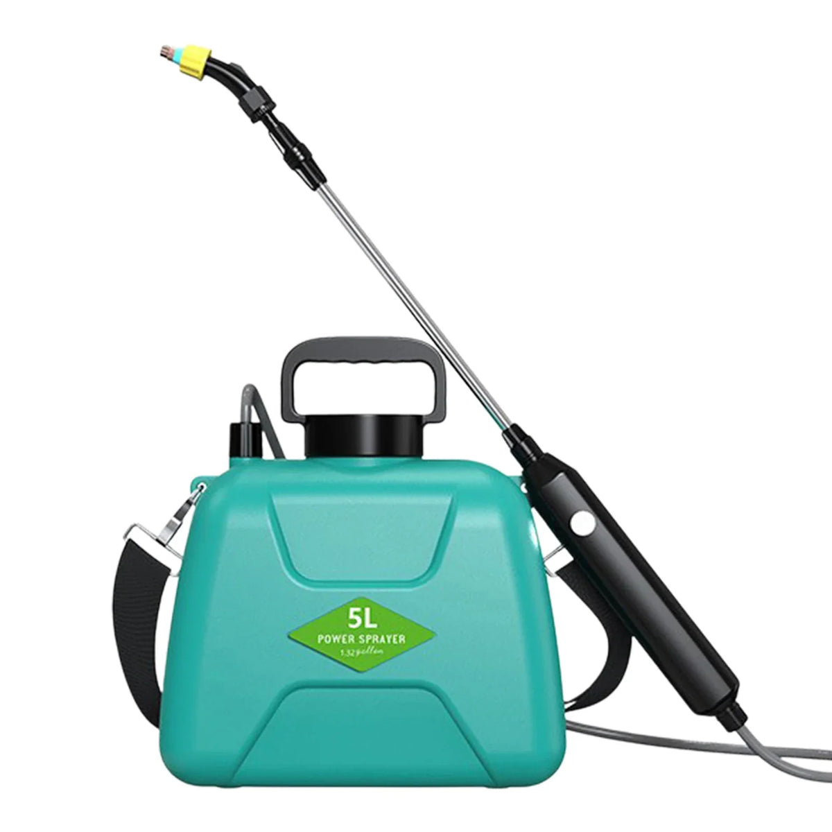Battery Powered Sprayer 3 Mist Nozzles Rechargeable Retractable Wand