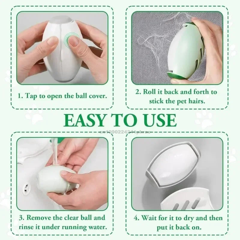 Reusable Washable Gel Lint Roller Ball – Pet Hair Remover