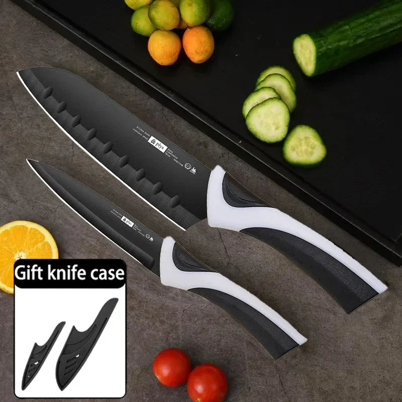 Stainless Steel Kitchen Fruit Knife with Cover | Multi-Use