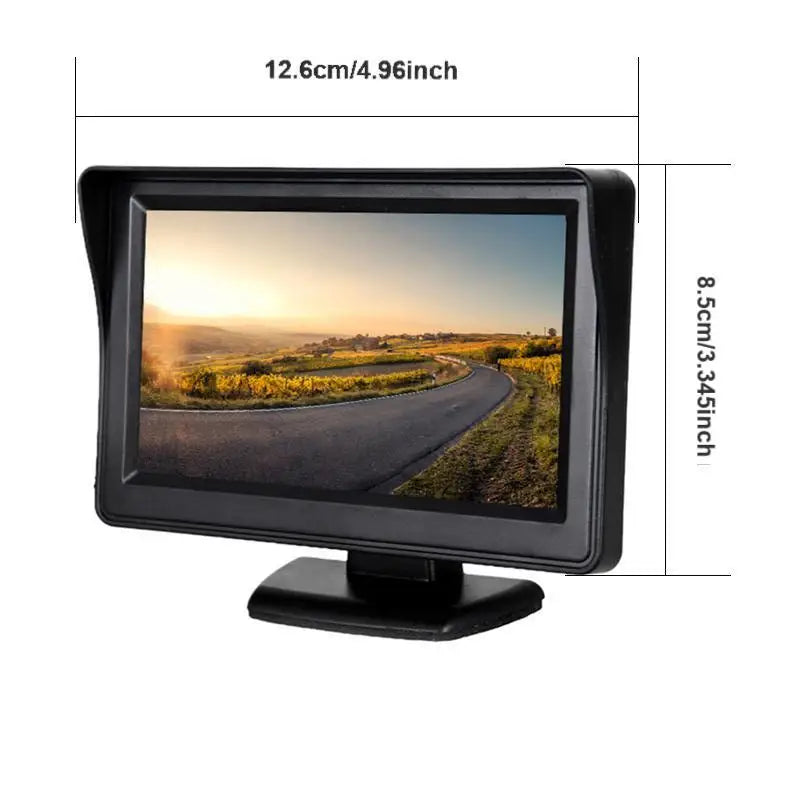 4.3" HD Car Reversing Monitor – Universal TFT LCD Display