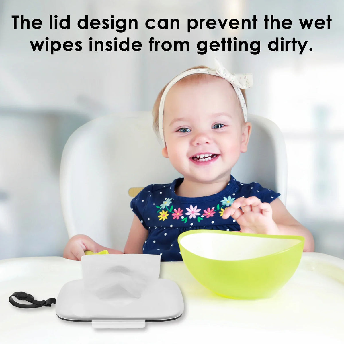 2-Pack Portable Baby Wipe Dispenser Box with Sealing Lid