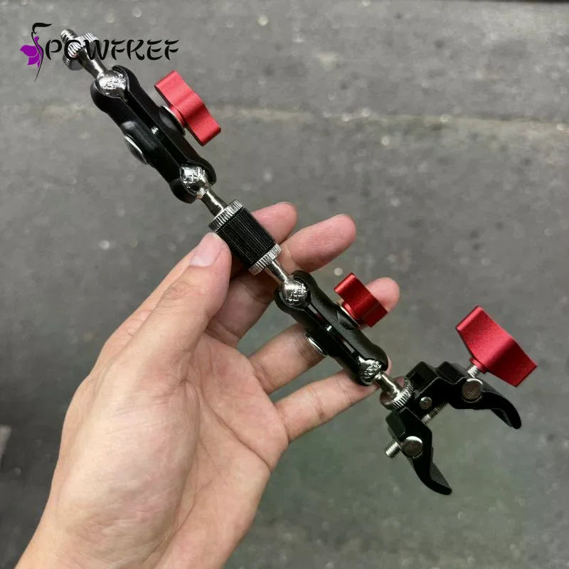 Camera Super Clamp & Double Ball Head Magic Arm Mount Kit