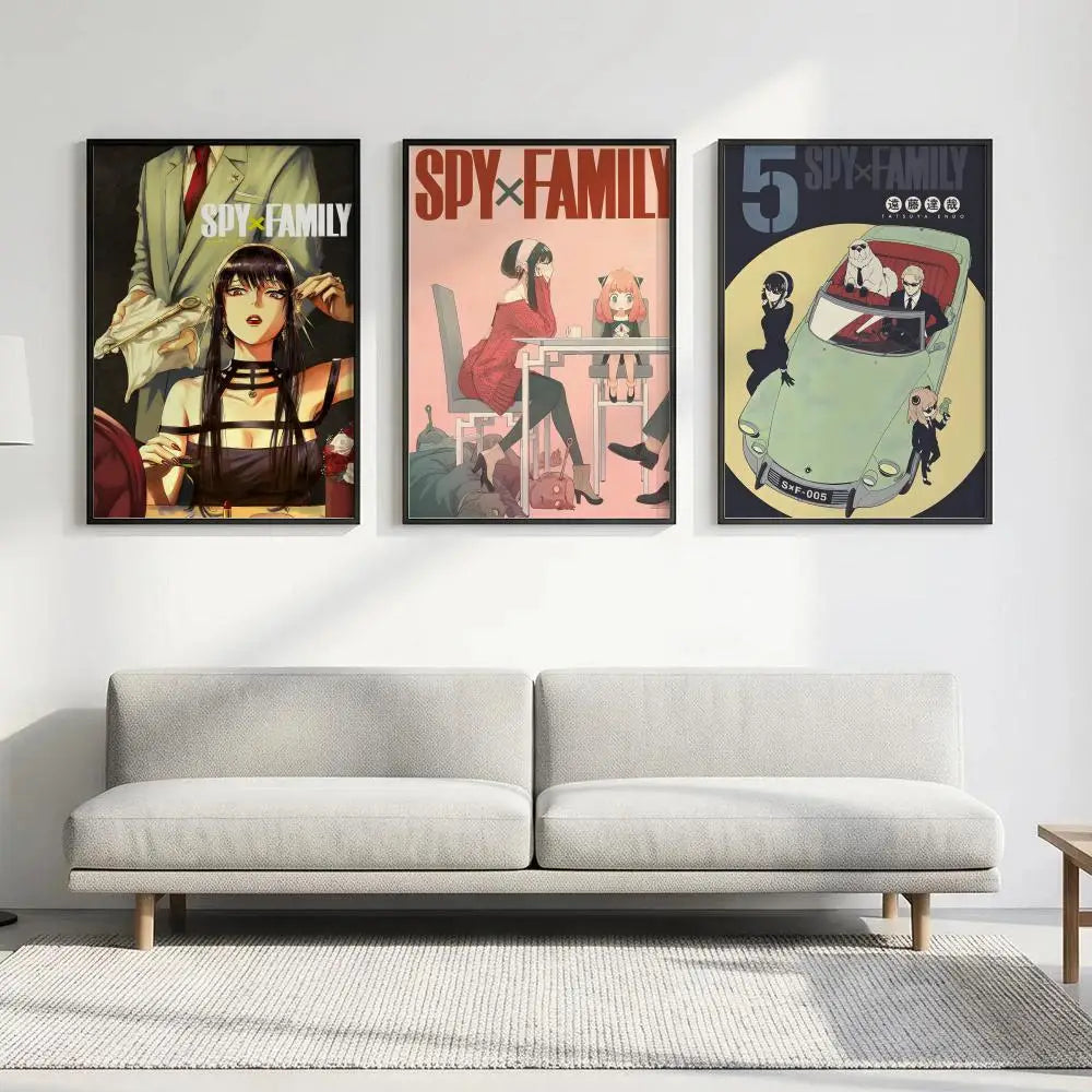 Spy x Family Anime Poster – HD Waterproof Wall Art Decor